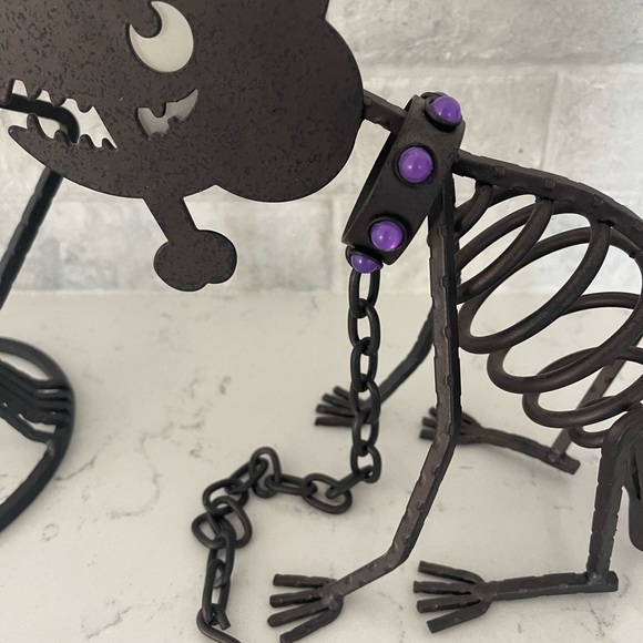 Partylite | Halloween Decor Mr. Bones and Dog Iron Candle holders - Picture 11 of 11